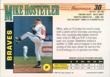 Mike Hostetler  baseball card collectible - Main Image 2