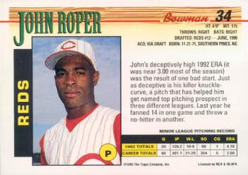 John Roper  baseball card collectible - Main Image 2