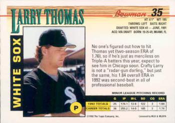 Larry Thomas  baseball card collectible - Main Image 2