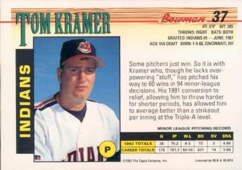 Tom Kramer  baseball card collectible - Main Image 2