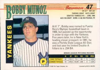 Bobby Munoz  baseball card collectible - Main Image 2