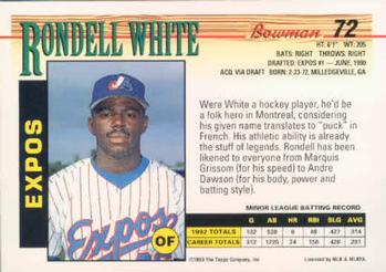 Rondell White  baseball card collectible - Main Image 2