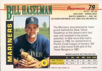 Bill Haselman  baseball card collectible - Main Image 2