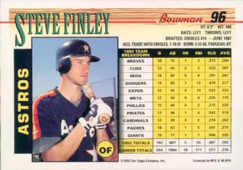 Steve Finley  baseball card collectible - Main Image 2