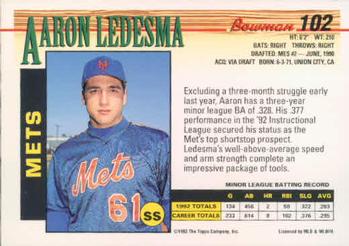 Aaron Ledesma  baseball card collectible - Main Image 2
