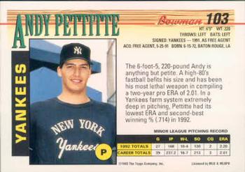 Andy Pettitte  baseball card collectible - Main Image 2