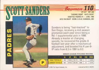 Scott Sanders  baseball card collectible - Main Image 2