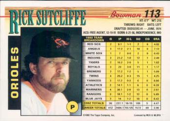 Rick Sutcliffe  baseball card collectible - Main Image 2