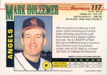 Mark Holzemer  baseball card collectible - Main Image 2