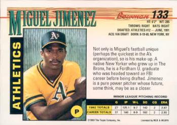 Miguel Jimenez  baseball card collectible - Main Image 2