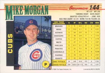 Mike Morgan  baseball card collectible - Main Image 2
