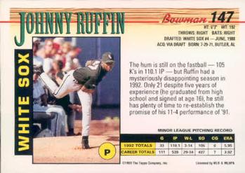 Johnny Ruffin  baseball card collectible - Main Image 2