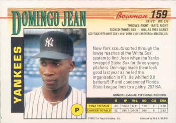 Domingo Jean  baseball card collectible - Main Image 2