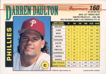 Darren Daulton  baseball card collectible - Main Image 2