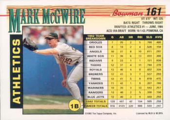 Mark McGwire  baseball card collectible - Main Image 2
