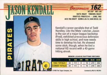 Jason Kendall  baseball card collectible - Main Image 2