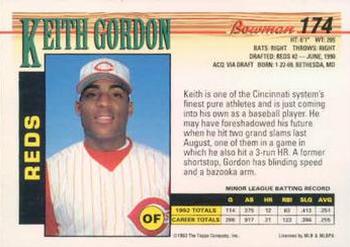 Keith Gordon  baseball card collectible - Main Image 2