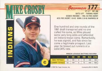 Mike Crosby  baseball card collectible - Main Image 2