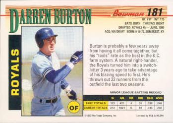 Darren Burton  baseball card collectible - Main Image 2
