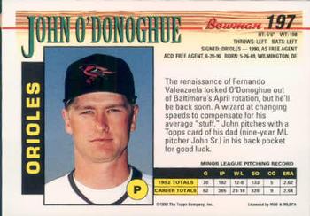 John O’Donoghue  baseball card collectible - Main Image 2
