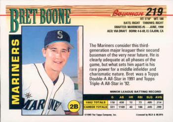 Bret Boone  baseball card collectible - Main Image 2