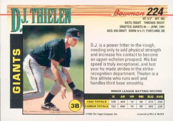 D.J. Thielen  baseball card collectible - Main Image 2