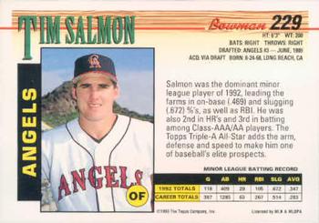 Tim Salmon  baseball card collectible - Main Image 2