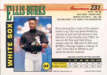 Ellis Burks  baseball card collectible - Main Image 2
