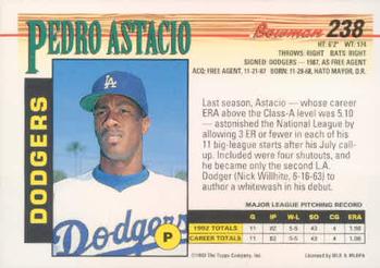 Pedro Astacio  baseball card collectible - Main Image 2