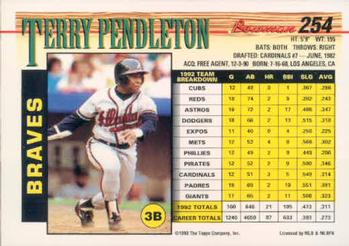 Terry Pendleton  baseball card collectible - Main Image 2