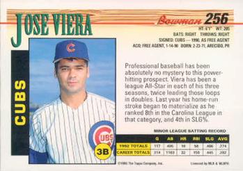 Jose Viera  baseball card collectible - Main Image 2