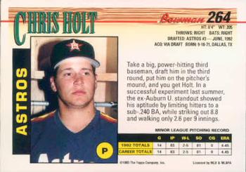 Chris Holt  baseball card collectible - Main Image 2