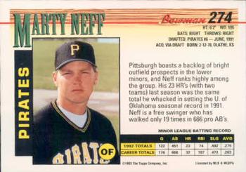 Marty Neff  baseball card collectible - Main Image 2