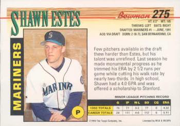 Shawn Estes  baseball card collectible - Main Image 2