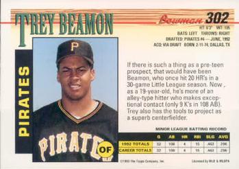 Trey Beamon  baseball card collectible - Main Image 2