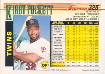 Kirby Puckett  baseball card collectible - Main Image 2