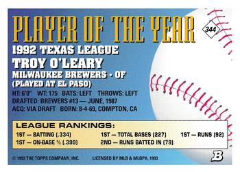 Troy O’Leary  baseball card collectible - Main Image 2