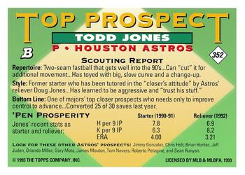 Todd Jones  baseball card collectible - Main Image 2