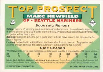 Marc Newfield  baseball card collectible - Main Image 2
