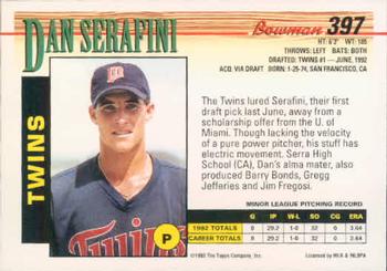Dan Serafini  baseball card collectible - Main Image 2