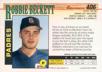 Robbie Beckett  baseball card collectible - Main Image 2
