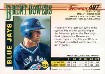 Brent Bowers  baseball card collectible - Main Image 2