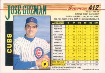 Jose Guzman  baseball card collectible - Main Image 2