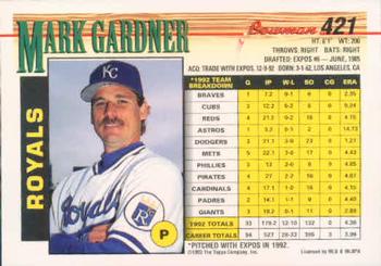 Mark Gardner  baseball card collectible - Main Image 2