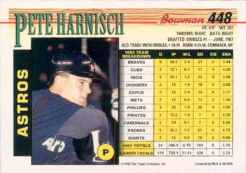 Pete Harnisch  baseball card collectible - Main Image 2