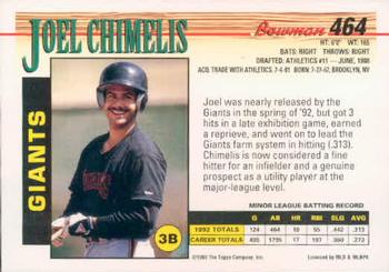 Joel Chimelis  baseball card collectible - Main Image 2