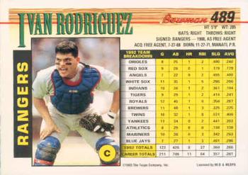 Ivan Rodriguez  baseball card collectible - Main Image 2