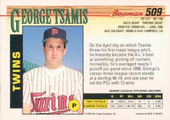 George Tsamis  baseball card collectible - Main Image 2
