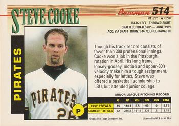 Steve Cooke  baseball card collectible - Main Image 2