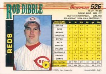 Rob Dibble  baseball card collectible - Main Image 2